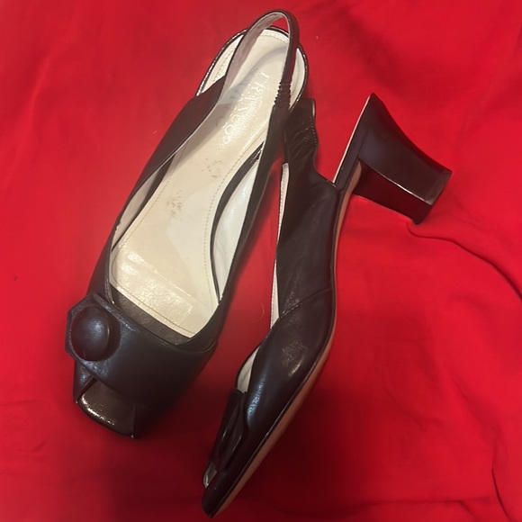 🥳HOST PICK 🥳. Franco Sarto Black Sling back size 9-1/2 - Picture 2 of 4
